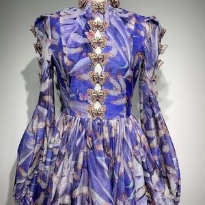 zimmermann botanica butterfly mini dress